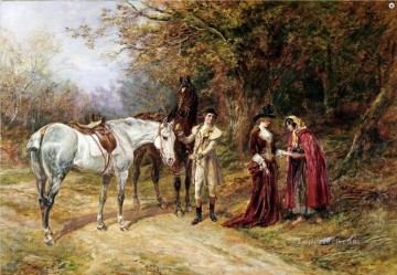 EL Adivino Heywood Hardy montando a caballo Pinturas al óleo